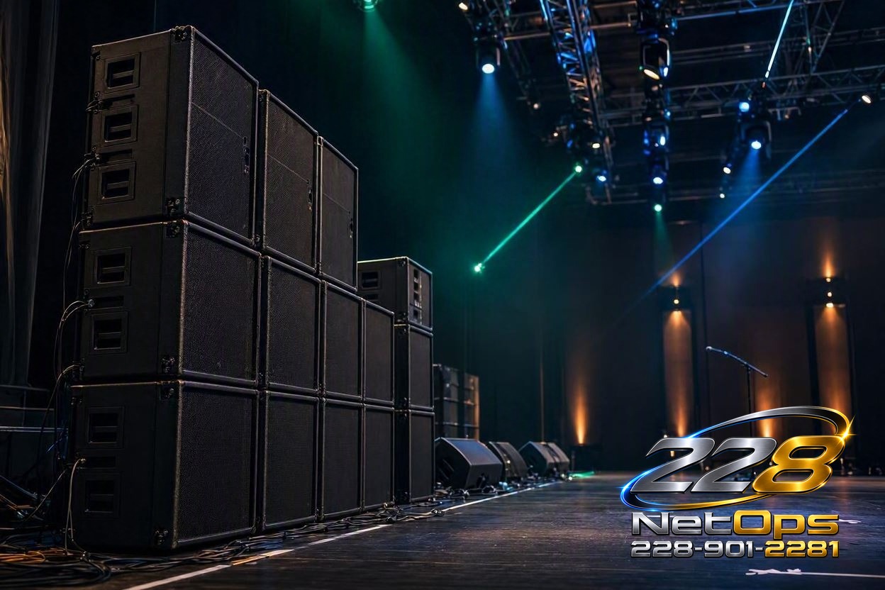 Professional speaker stack