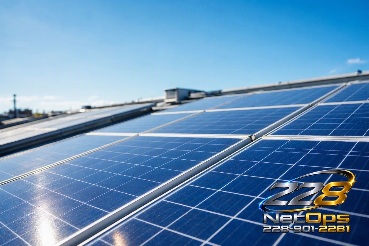 Close-up of photovoltaic solar panels